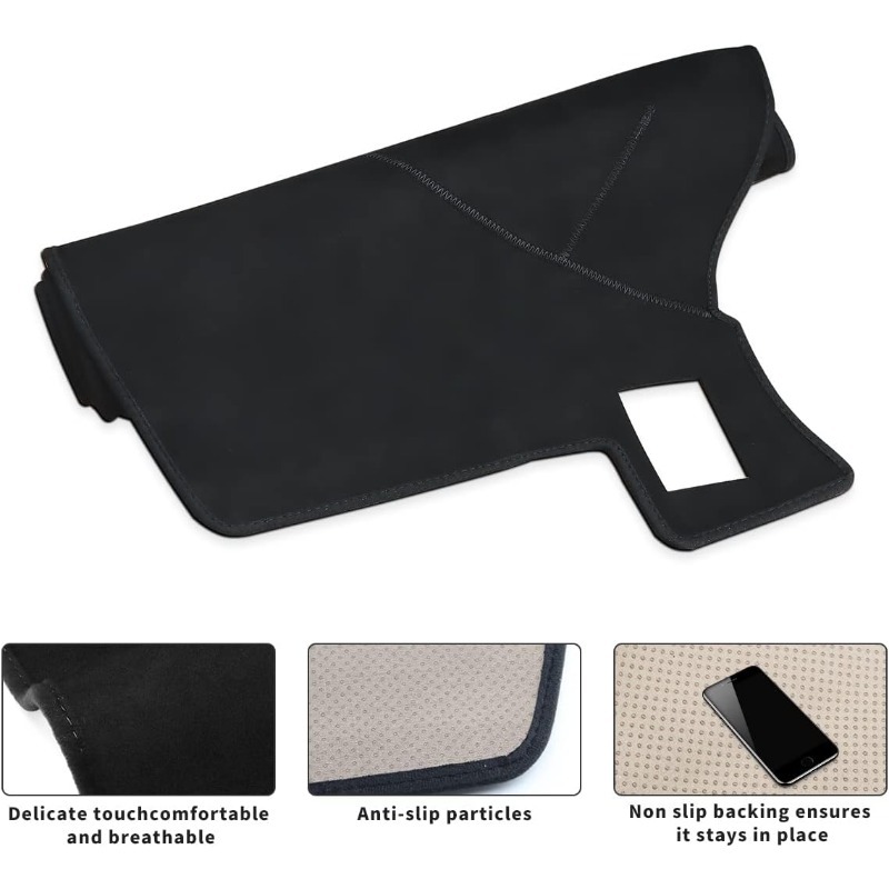 Dashboard Pad Dash Cover Mat For 2007-2014 Chevy Silverado/Tahoe/Suburban  Black