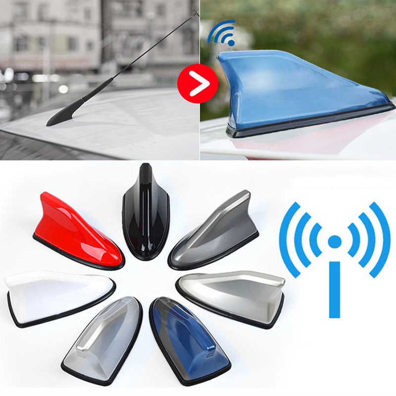 Antenas de coche, antena de aleta de tiburón, señal de Radio automática,  antenas de techo para modelo de coche universal, estilo de coche