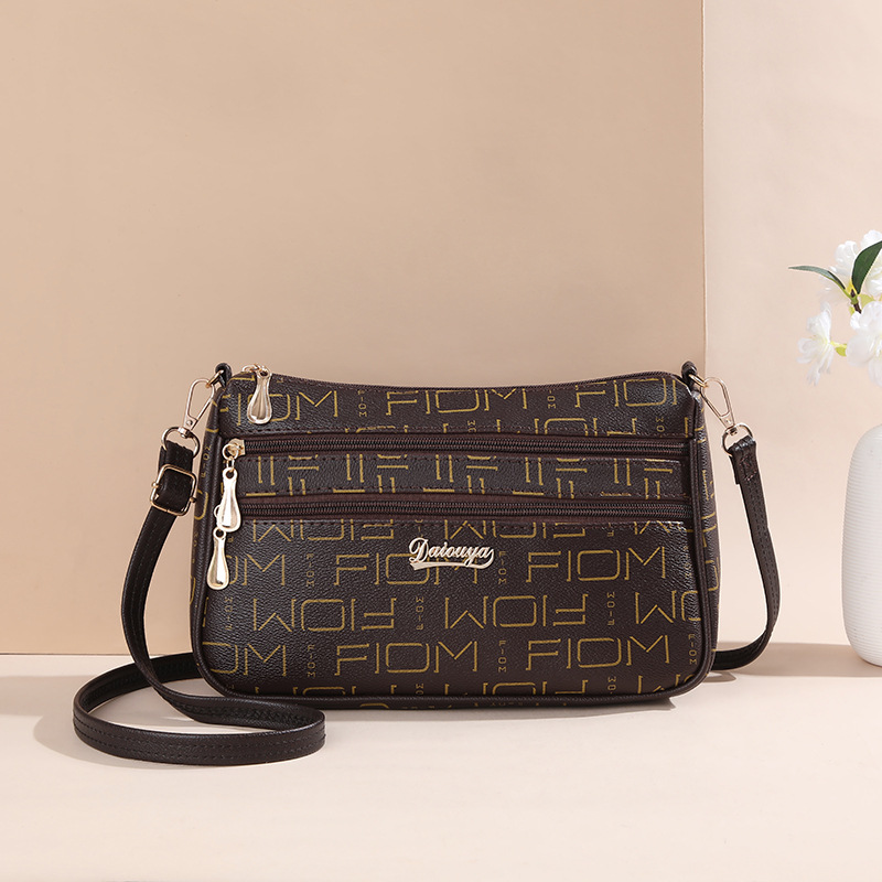 Vintage Letter Print Crossbody Bag, Retro Pu Shoulder Bag, Women's Fashion  Handbag & Purse - Temu