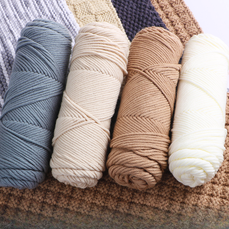 

1pc 100% Acrylic, Eight-strand Milk Cotton Scarf Yarn, Hand-woven Lover Cotton Yarn For Crocheting And Knitting Scarf Sweater Shawl Throw Blanket Pet Toys 100g/pc