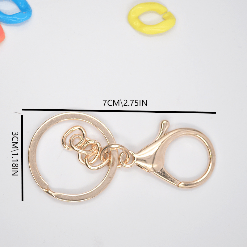 Golden Silvery Lobster Clasps Key Ring/ Swivel Trigger Clips - Temu