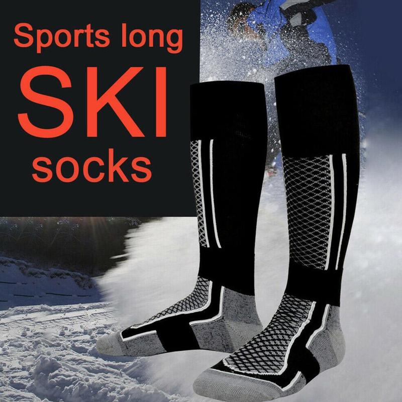 Calcetines de esquí largos y cálidos y transpirables para hombre