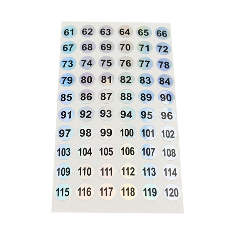 Laser Number Stickers For Identification Classification - Temu