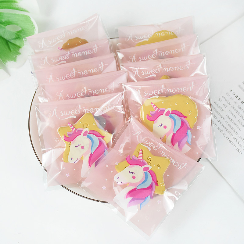 100 Sacchetti Per Imballaggio Di Caramelle, Sacchetti Regalo Per Unicorno  Di Cartone Animato, Decorazioni Per Feste A Tema Di Compleanno Per Ragazze