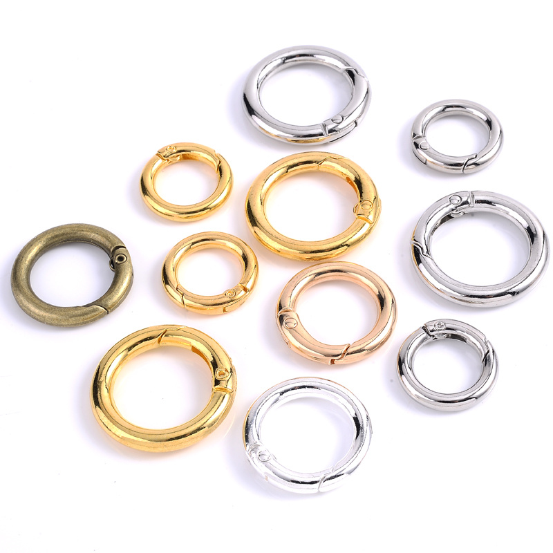 LOT OF 20 PCS ROUND SPLIT RING 1 KEY RING SILVER NEW 24MM WITH FREE  SHIPPING