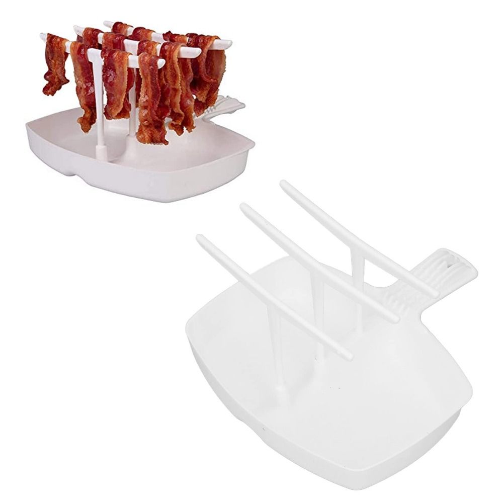 Microwave Bacon Cooker, Rotisserie Meat Plate Rack Barbecue Rack Meat Plate  Rack Rotisserie Microwave Rotisserie Bacon Grill Rack Kitchen Accessories  Camping Bbq Accessories Beech Vacation Essential - Temu