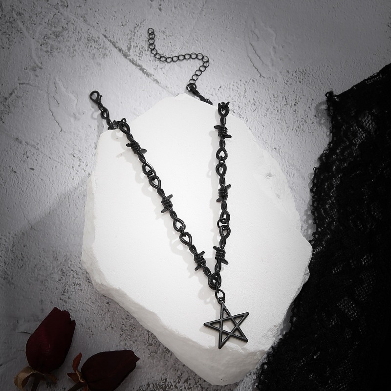 Vintage Gothic Star Necklaces Women's Necklaces Men's - Temu