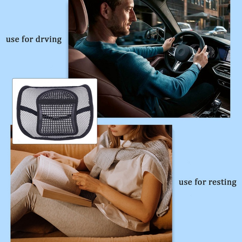 Portable Breathable Lumbar Support, Car Seat Back Support