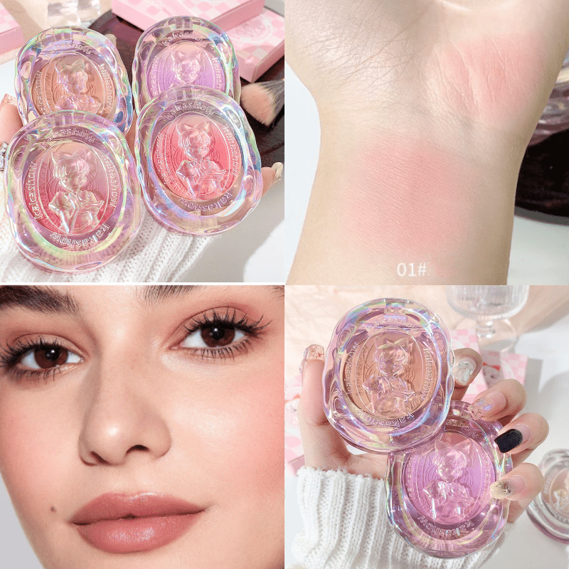 Girly Blush Palette 2 In 1 Natural Waterproof Matte