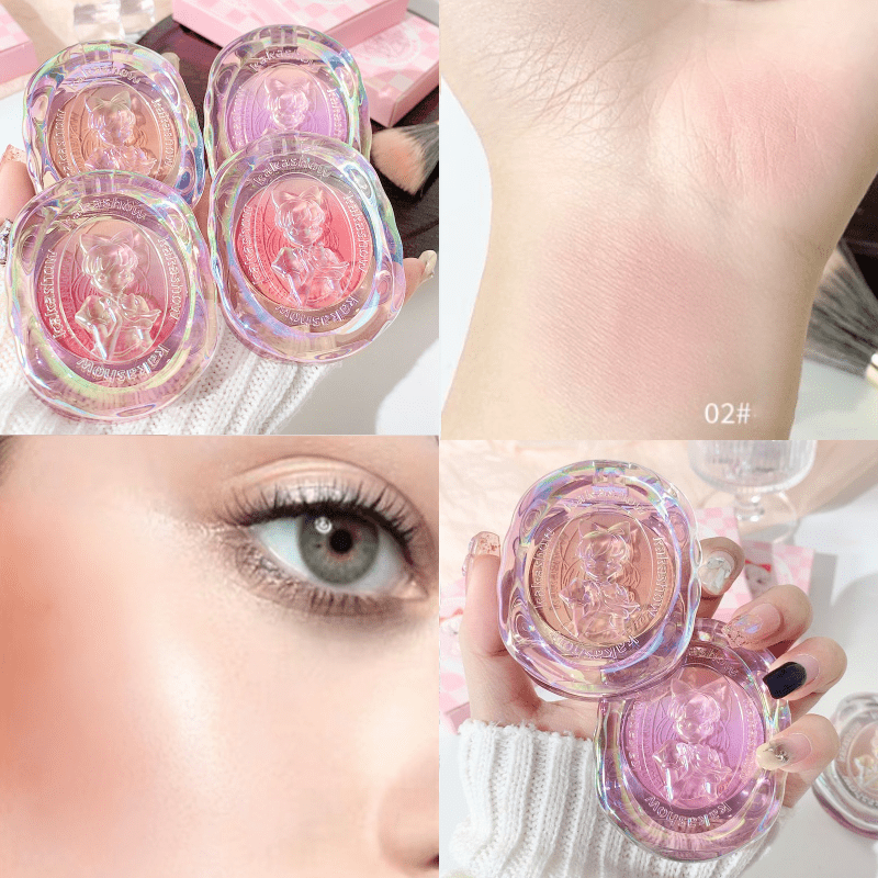 Girly Blush Palette 2 In 1 Natural Waterproof Matte