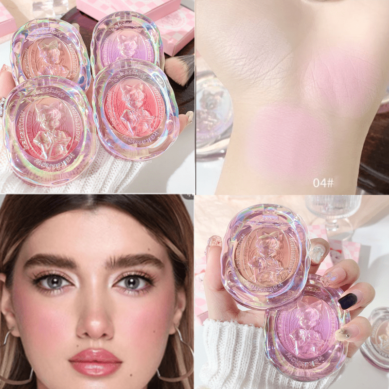Girly Blush Palette 2 In 1 Natural Waterproof Matte