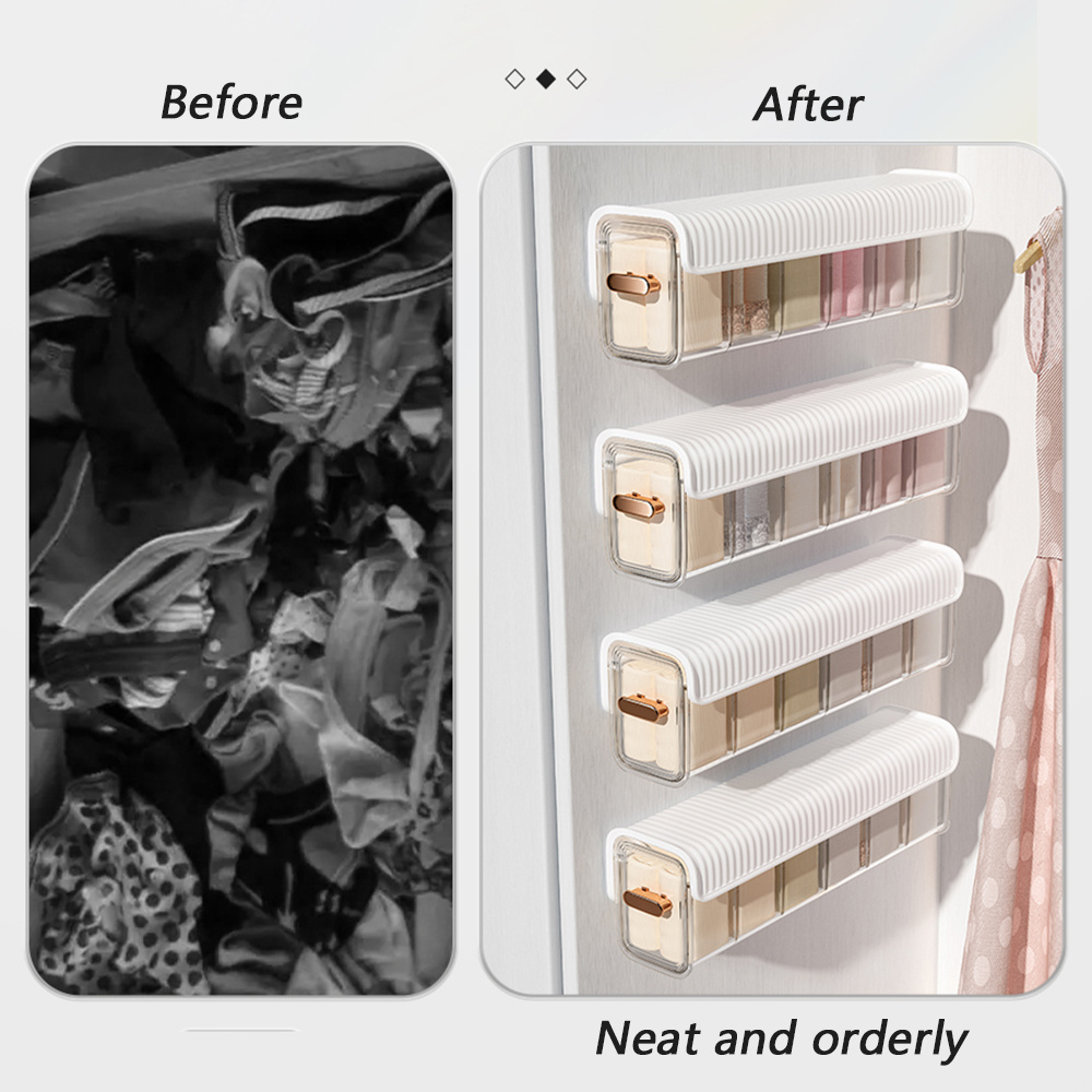 Drawer Underwear Organizer Divider with 6 Cells