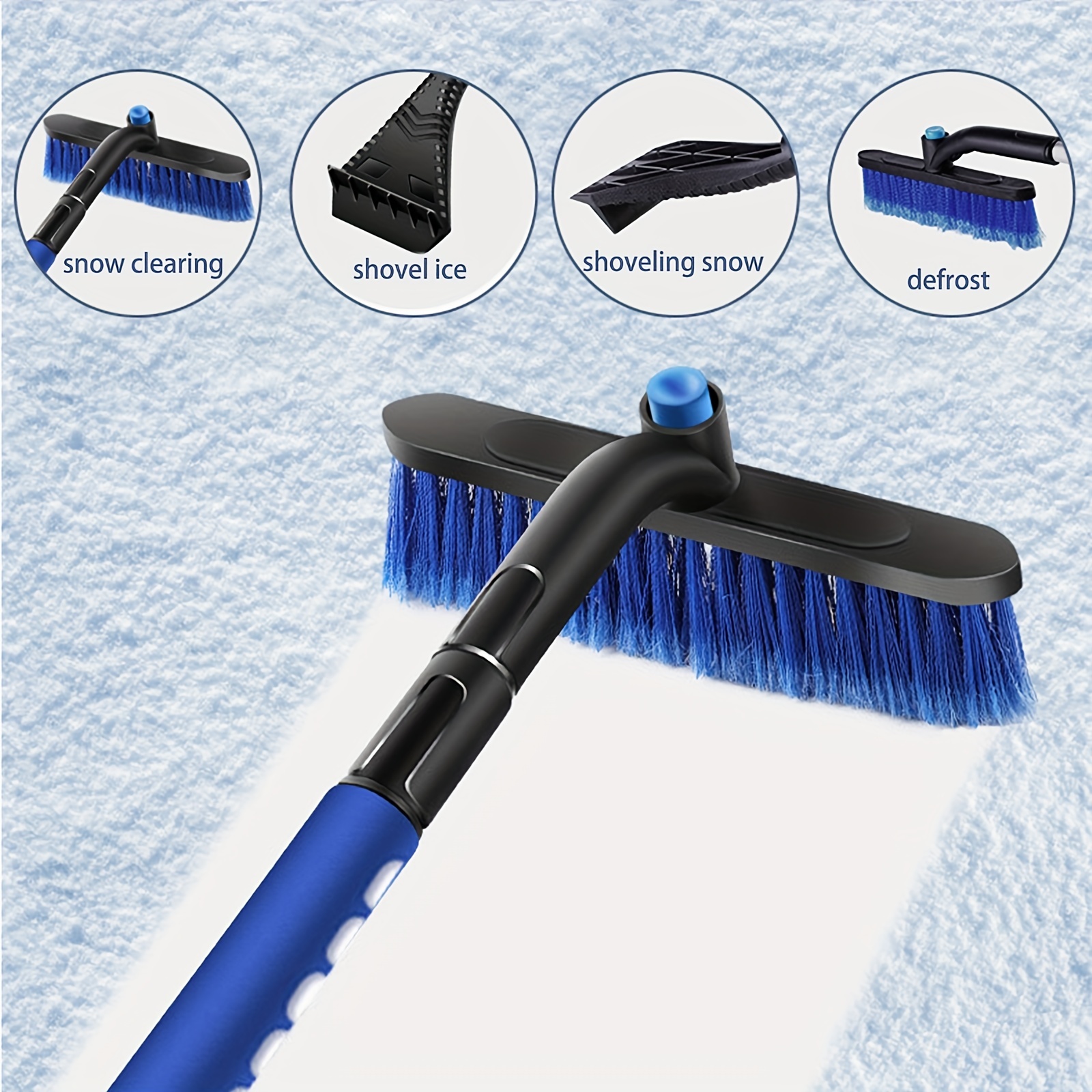 Snow Brush For Car Windshield Scratch free Bristles Car - Temu