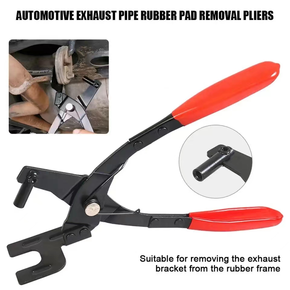 

Universal Car Exhaust Hanger Removal Plier Car Exhaust Rubber Pad Plier Puller Tool Exhaust Pipe Rubber Gasket Removal Pliers