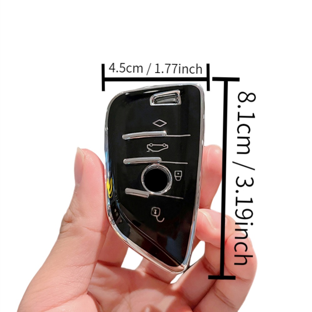 TPU Car Remote Key Case Cover Shell Fob For BMW X1 X3 X5 X6 X7 1 3 5 6 7  Series G20 G30 G11 F15 F16 G01 G02 F48 Accessories