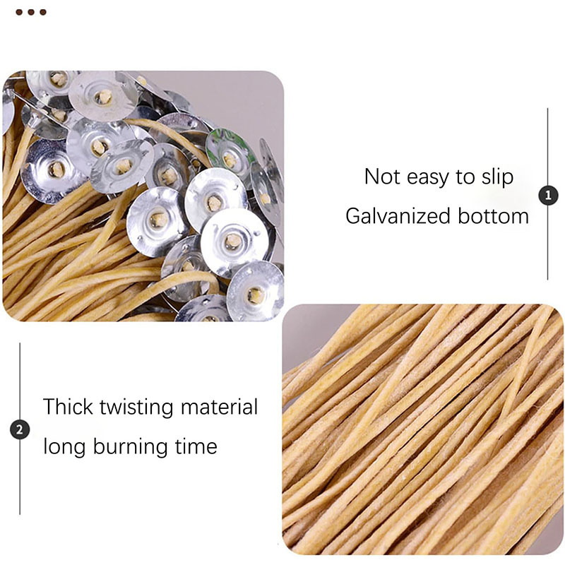  Customer reviews: 100pcs/6in Beeswax Candle Wicks,Hemp Candle  Wick,Slow Burning Candle Wick,Pre-Waxed Hemp Wick for Candle Making(2mm  Diameter)