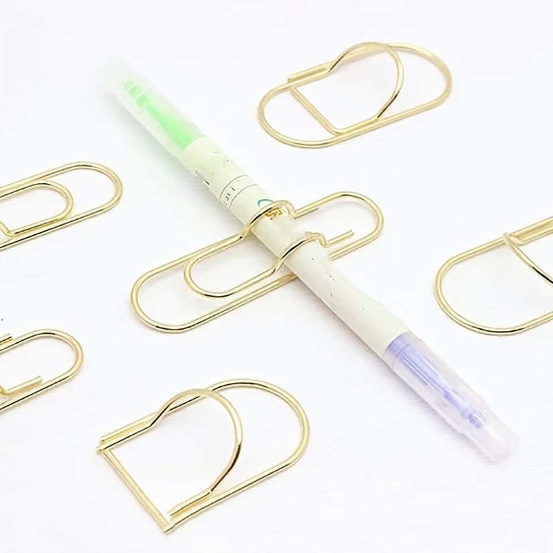 Metal Pen Clips Multi Function Pen Holder Clips Bookmarks - Temu