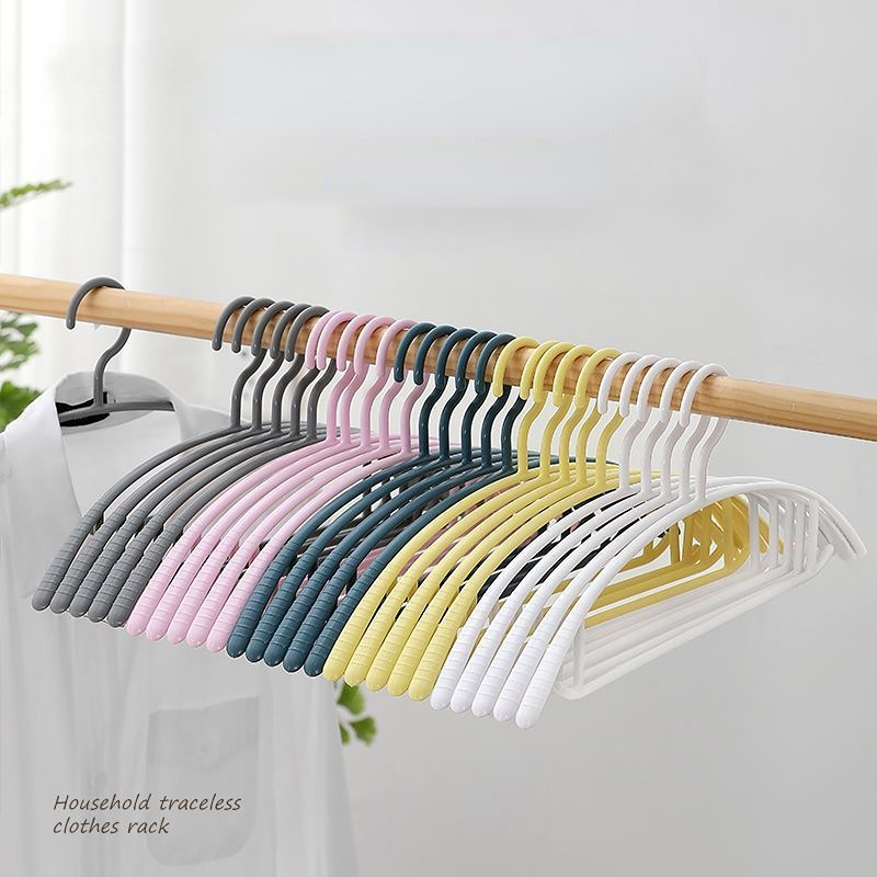 Metal Clothes Hangers, Dip Plastic Clothes Hangers, Household Non-slip  Thickened Adult Clothes Drying Rack, Traceless Clothes Hanger - Temu