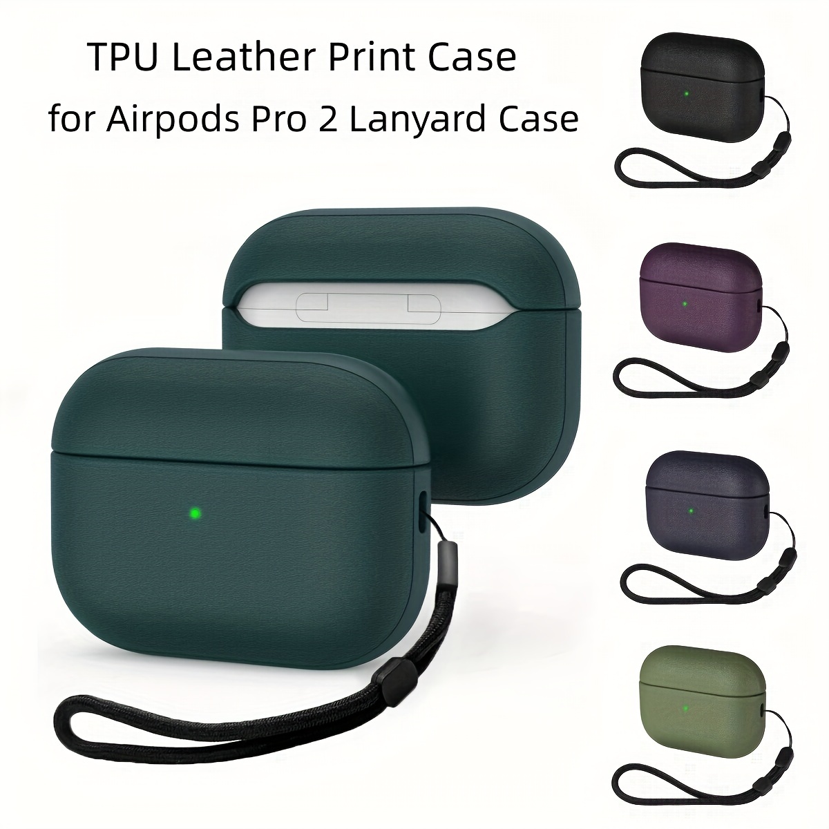 Shock proof Tpu Artificial Leather Print Case Lanyard - Temu