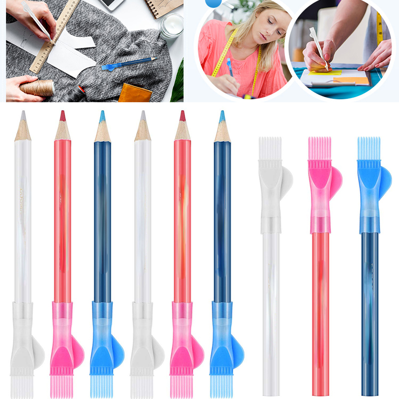 Sewing Fabric Pencils Water Soluble Pencil Brush - Temu