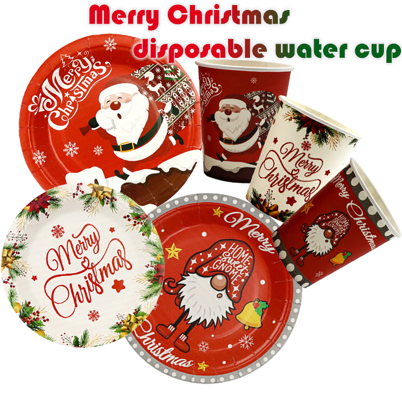 Christmas Party Cups Merry Christmas Cups Red Plastic - Temu