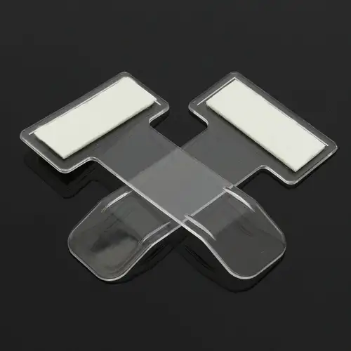 Anself 5 Pieces Transparent Car Parking Ticket Holder Clip Timing Ticket  Holder Car Windshield Windscreen Tickets Holder with Adhesive Tape 