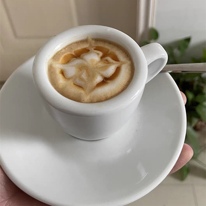 Jasni Taza de café de acero inoxidable, tazas de café expreso y grandes  tazas de capuchino con cucha…Ver más Jasni Taza de café de acero  inoxidable