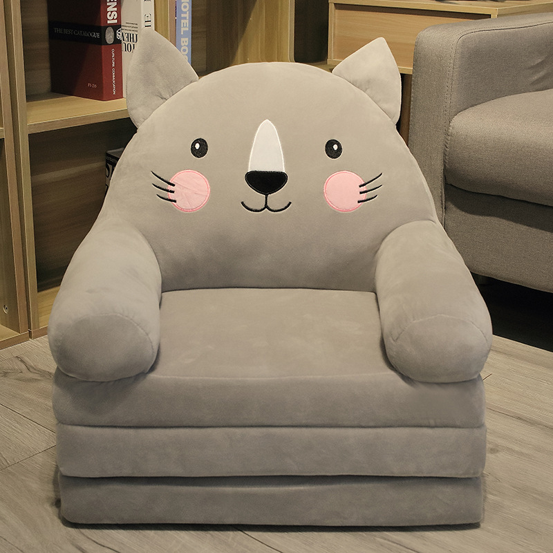 childrens folding sofa toddler stool nursery baby chair cushioned   childrens sofa seat cover plush lazy recliner sofa washable