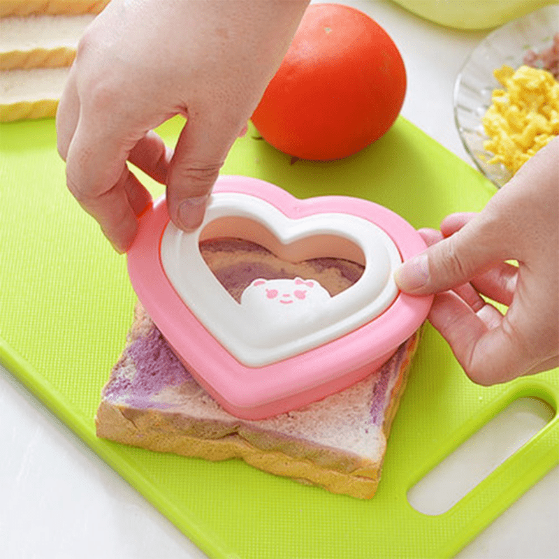 Heart Shaped Mold, Bread Cutting Mold, Stainless Steel Biscuit Cutter Molds  For Cooking Pastry, Sandwich Cutter Mold, Toast Bread Press Mold, Baking  Tools, Kitchen Tools - Temu