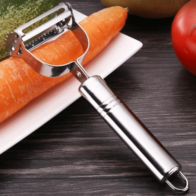 1PCS New Stainless Steel Potato Cucumber Carrot Grater Vegetables Fruit  Peeler Double Planing Grater Kitchen Gadget