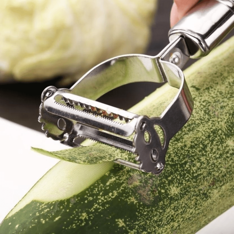 1PCS New Stainless Steel Potato Cucumber Carrot Grater Vegetables Fruit  Peeler Double Planing Grater Kitchen Gadget