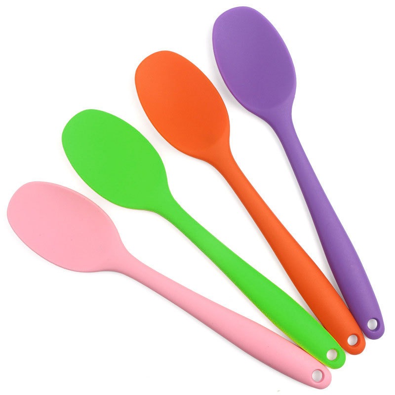 Silicone Mixing Spoon, Stirring Spoon Utensil Teaspoons Serving Spoons,  Cooking Tool, Kitchen Items, Kitchen Stuff, Kitchen Supplies - Temu