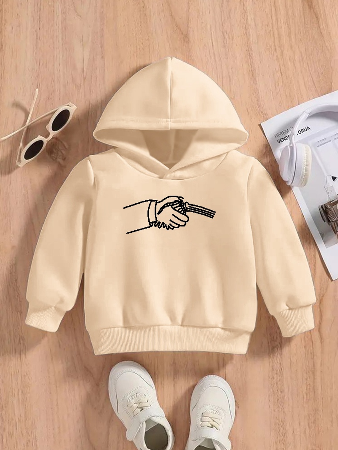 Trendy Skeleton Shaking Hands Print Cuteu0026cozy Hoodie For Kids Boys - Keep  Him Warm And Stylish! - Temu