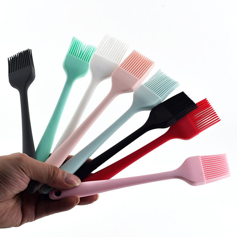 Heat Resistant Silicone Spatula Barbeque Oil Condiment Brush Cook BBQ  Kitchen Bar Cake Baking Tools Utensil Supplies Accessories