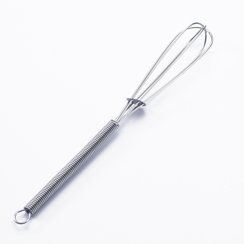 Stainless Steel Egg Beater Small Whisks Stainless Steel Spring Handle  Manual Egg Beaters Baking Tools Kitchen Utensils - Temu