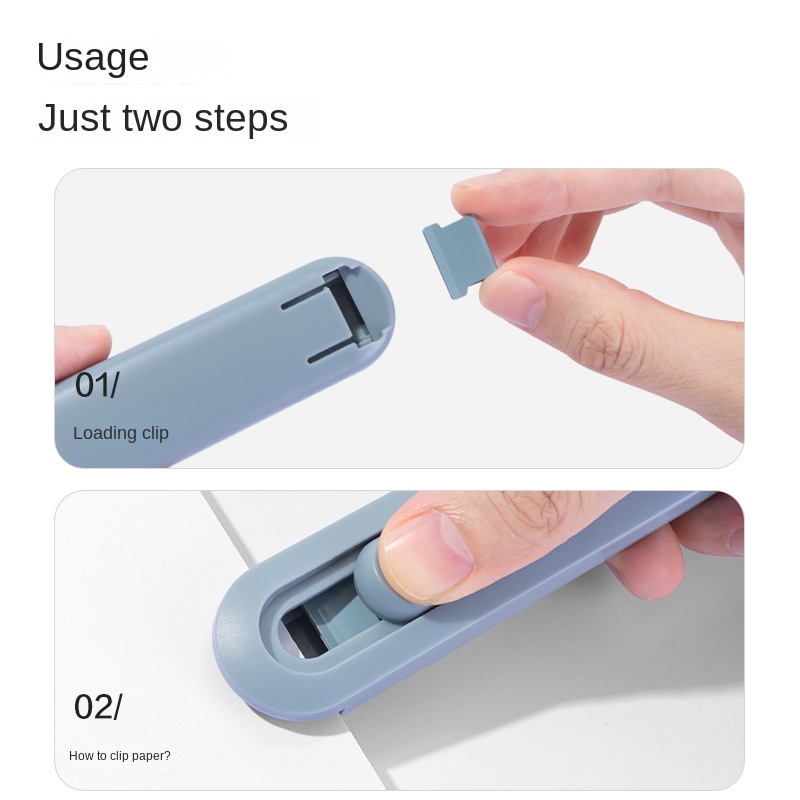 Stapleless Stapler Paper Clipper Pusher Clip For Office - Temu