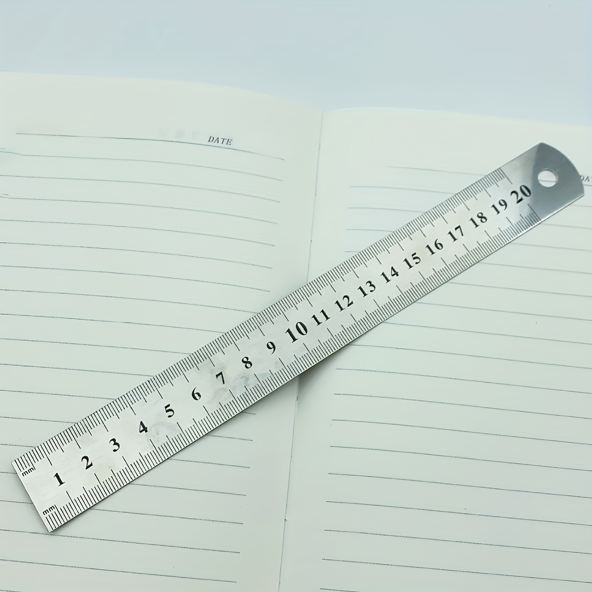Double Side Stainless Steel Straight Ruler Centimeter Inches - Temu