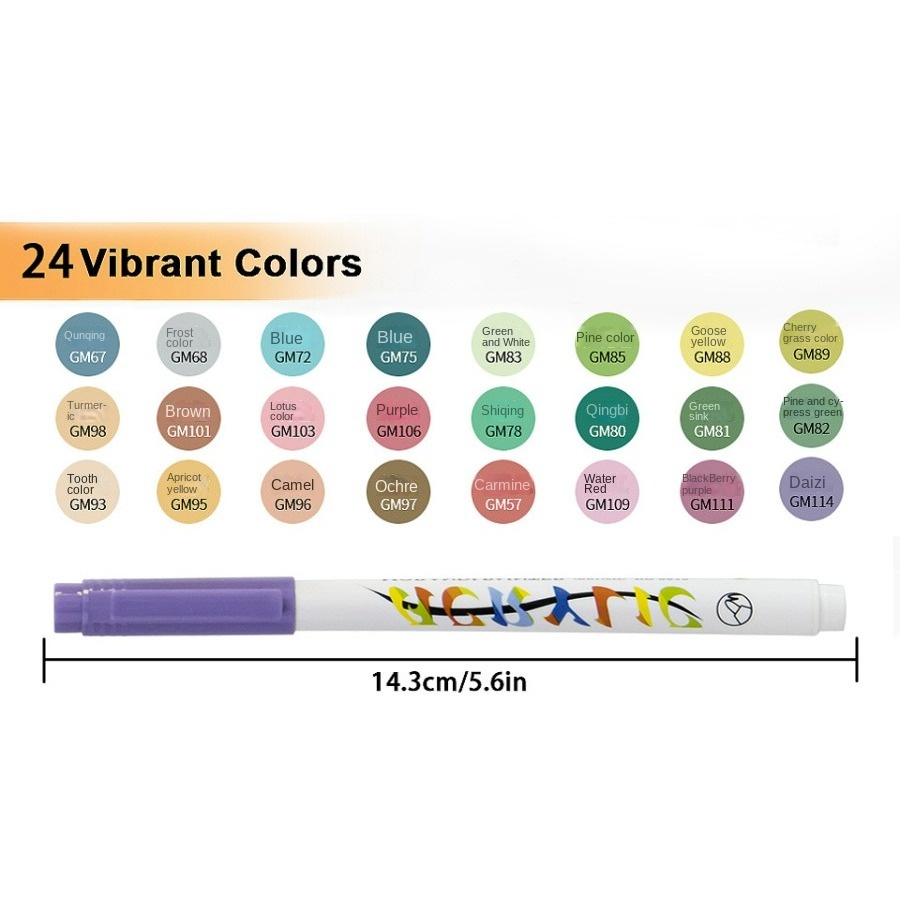 YOUTHINK Colored Pens, Marker Pens 24pcs For Coloring Books For Journaling  Note Taking Writing 