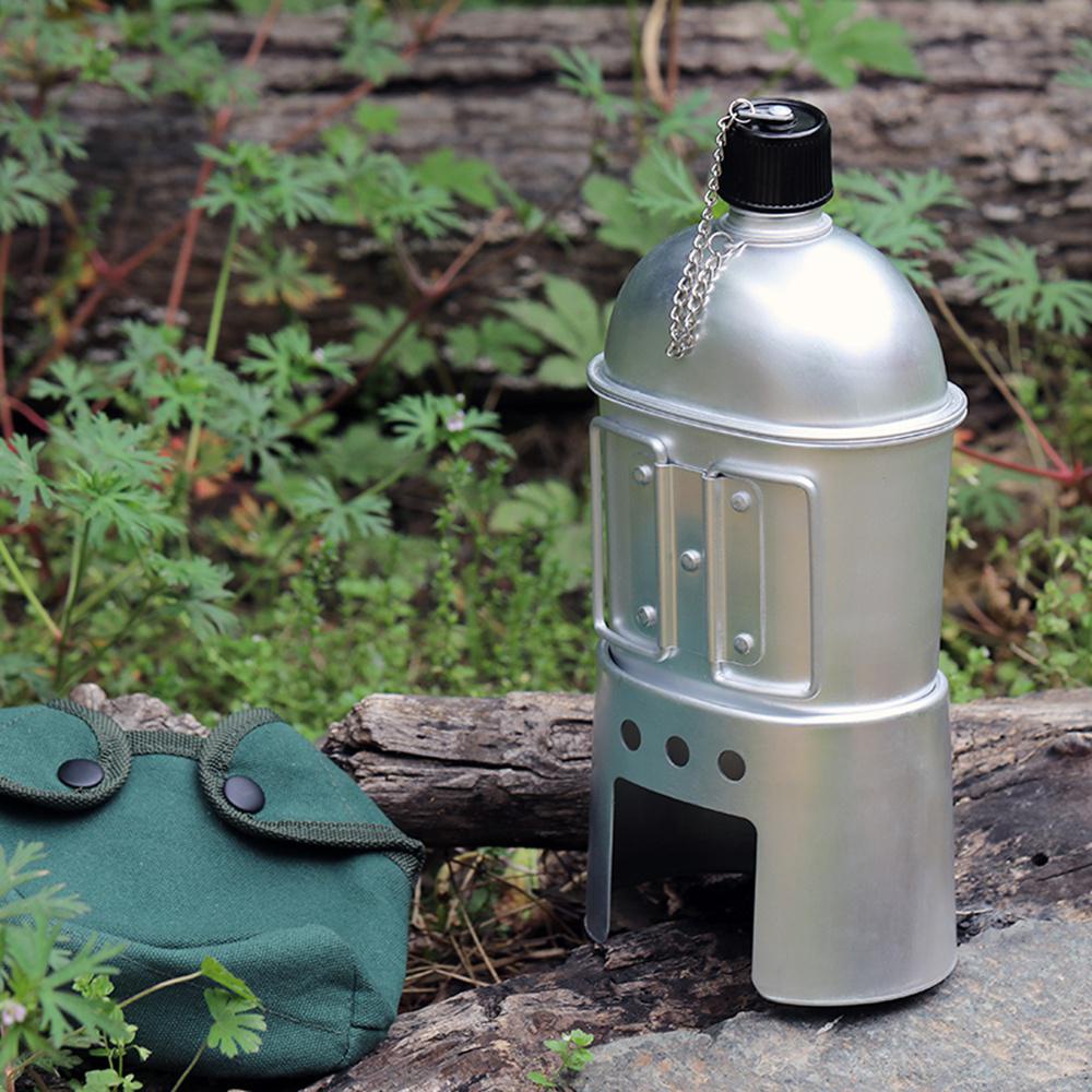 outdoor aluminum canteen water bottle camping