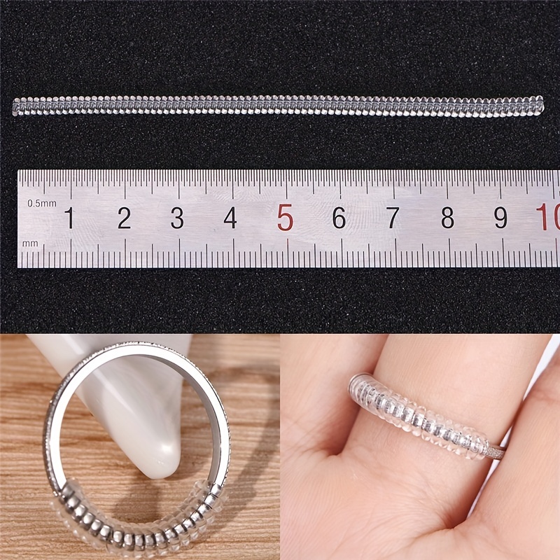 Useful Invisible Spiral Ring Size Adjuster Shell Hard Guard - Temu