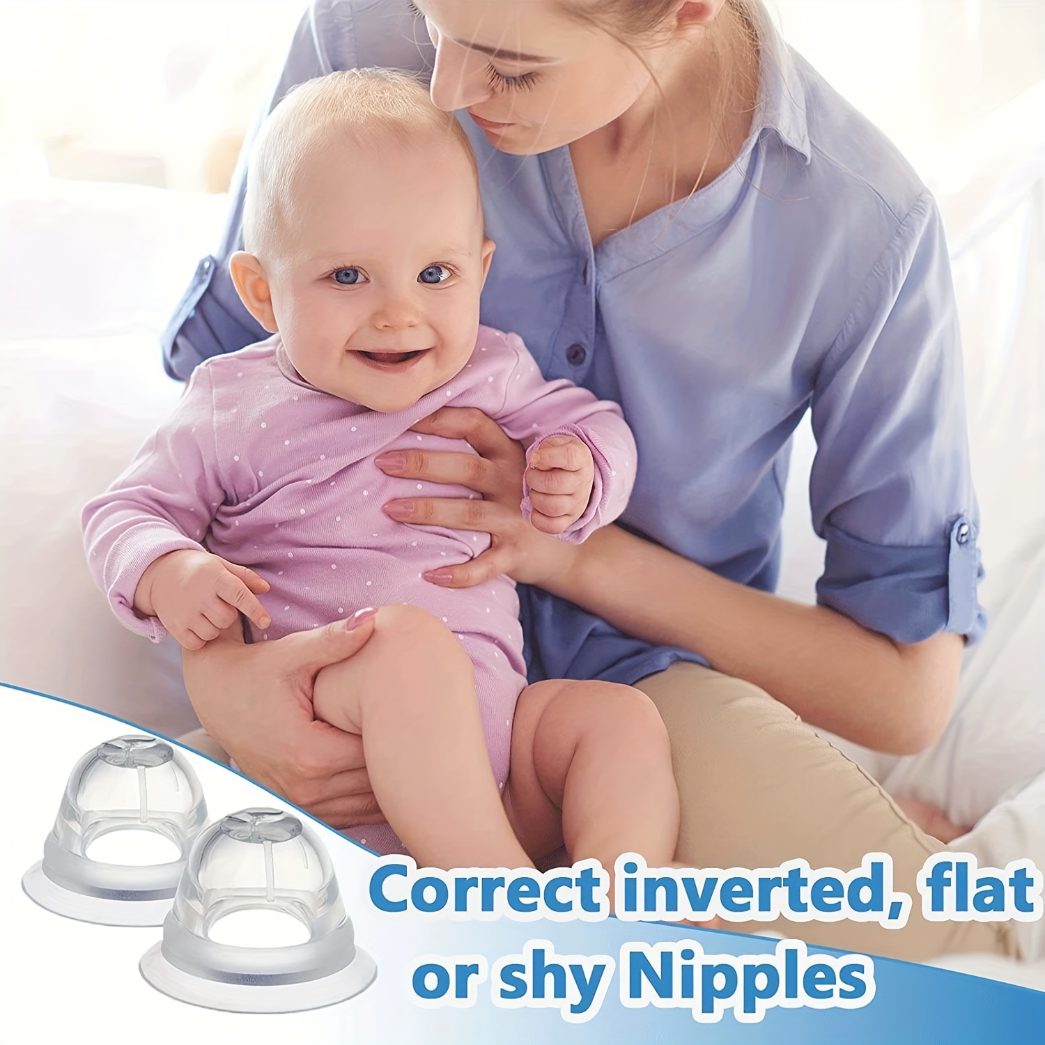 Lactating Nipple Shields For Breastfeeding Difficult Flat - Temu