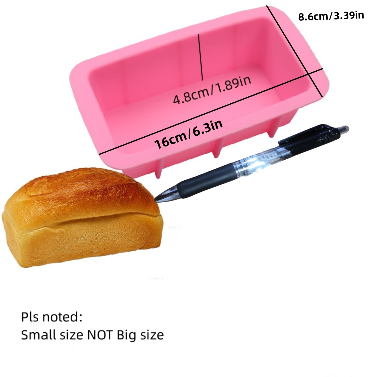 Mini Silicone Loaf Pan - 1 Piece Non-Stick Silicone Bread Loaf Pan