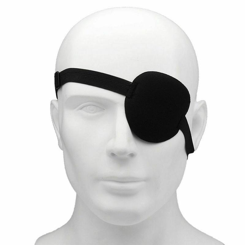 Juego de 3 accesorios para disfraz de pirata, incluye gorro de pirata  negro, diadema con estampado de calavera, parches de ojos de pirata,  capitán