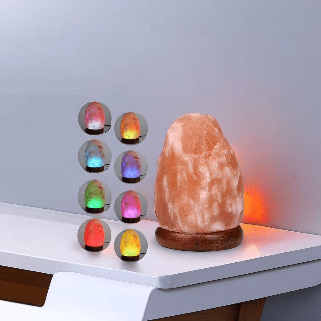 Lampe sel de l'Himalaya - Multicolore - Petit format