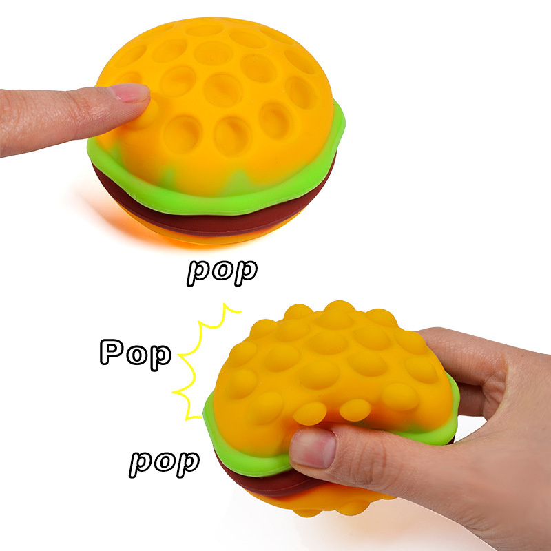 Pop Ball It Fidget Toys Paquete de 4 bolas antiestrés para niños y adultos,  bolas de apretar 3D antipresión para apretar burbujas para presionar