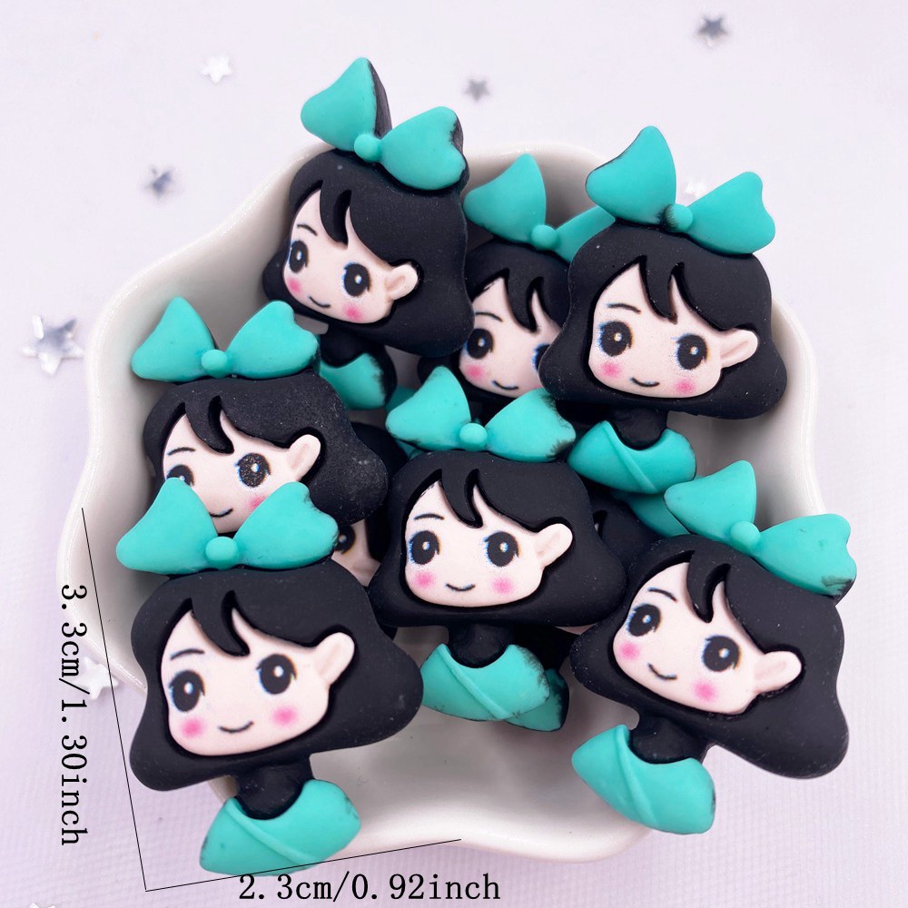 Diy Bow Decor Accessories Crafts resin Colorful Mini Cartoon - Temu