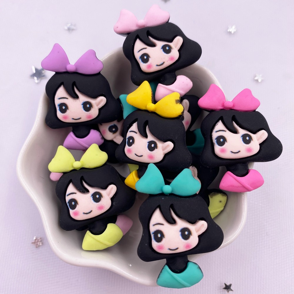 Diy Bow Decor Accessories Crafts resin Colorful Mini Cartoon - Temu