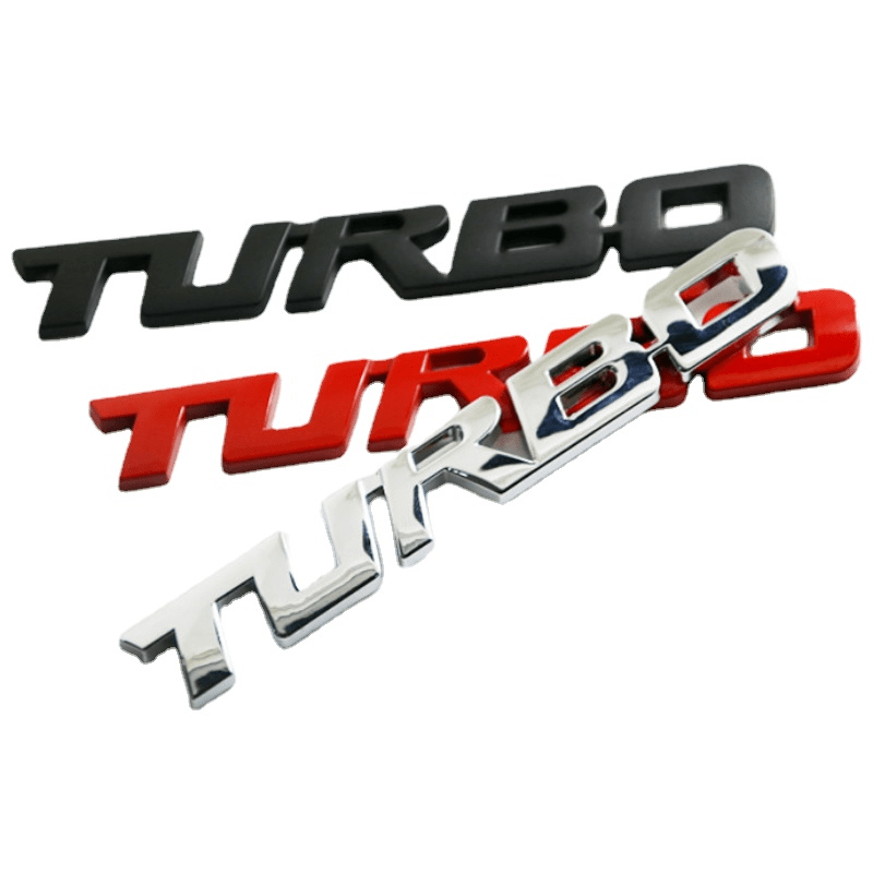3D Métal Turbo Lettre Calandre Emblème Insigne Autocollant