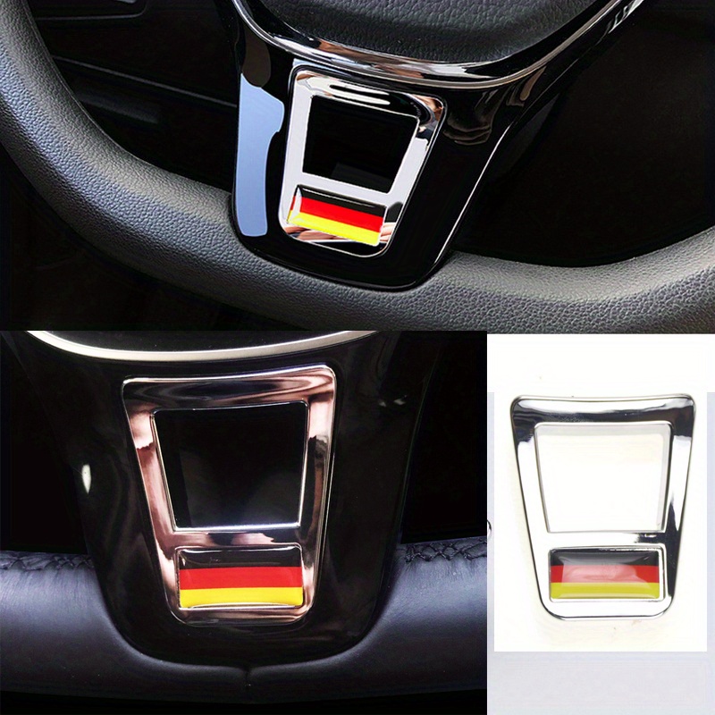 Chrome Car Steering Wheel Cover Emblem Badge Stickers Vw Rline Tiguan  Passat B7 B8 Cc Jetta Golf 7 Mk7 Gti, Free Shipping, Free Returns