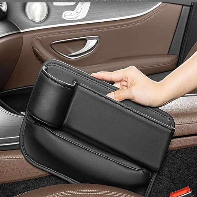 Car Seat Gap Filler, Car Seat Gaps Organiser, Car Side Seat Gap Filler for  Driver Seat & Passenger Seat, Pu Leather Car Seat Storage Box, Car
